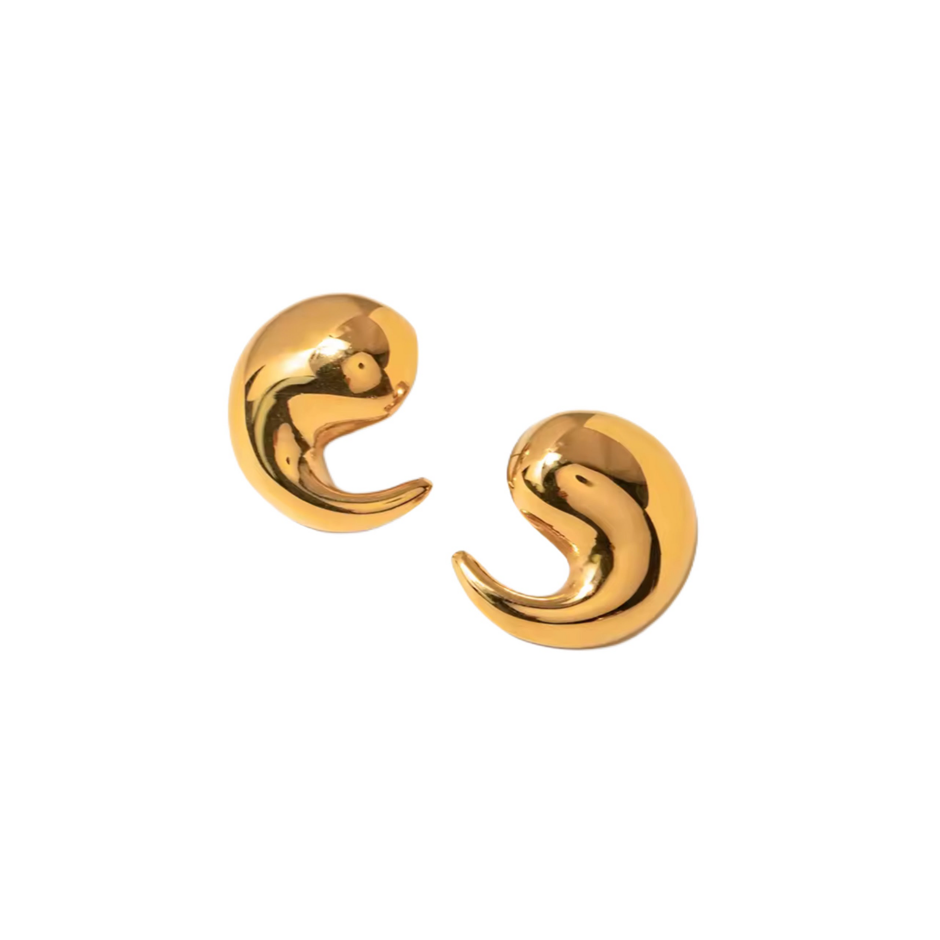 OHRRINGE CHUNKY DROP GOLD.