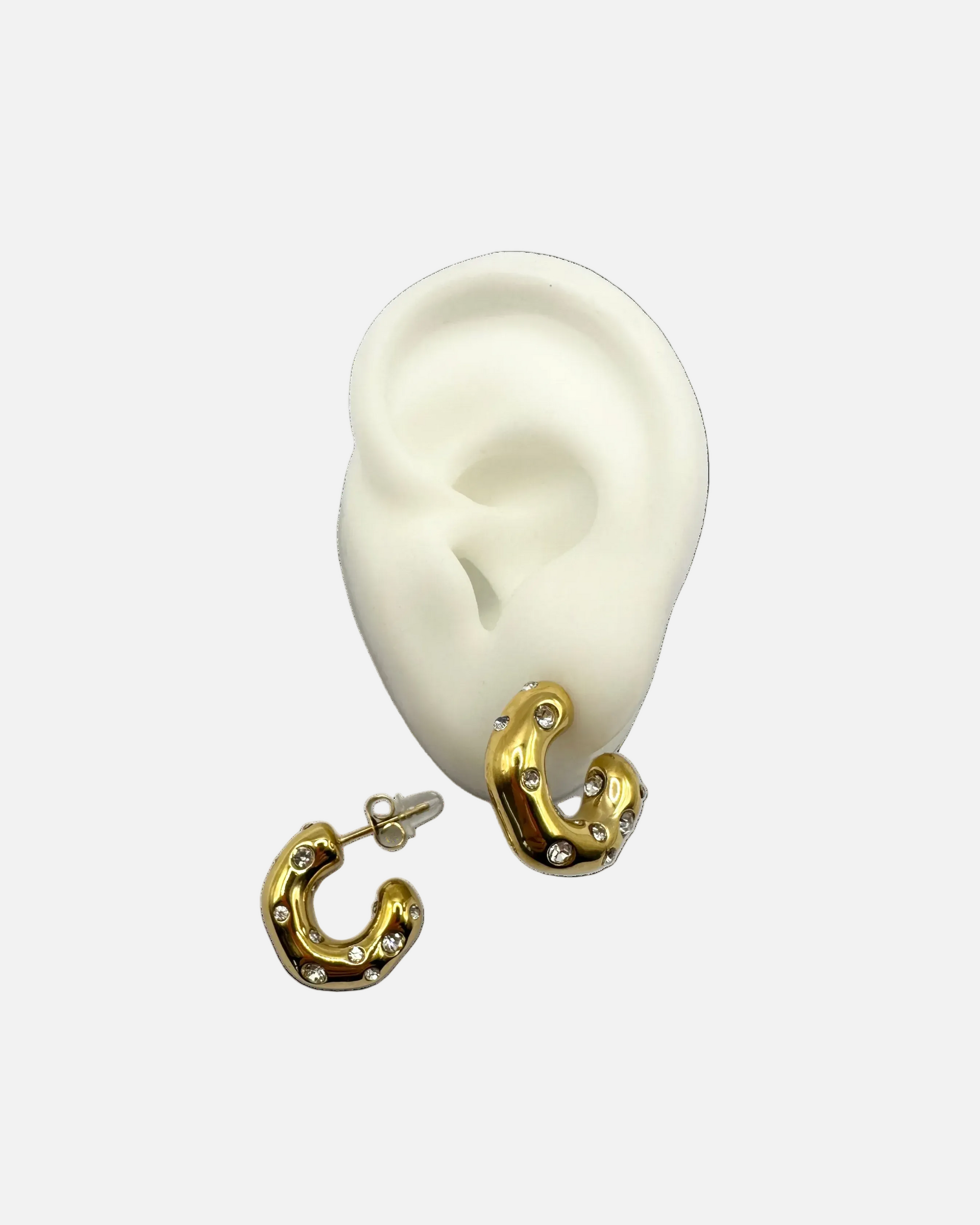 Earrings “SHINY HOOP SILVER”
