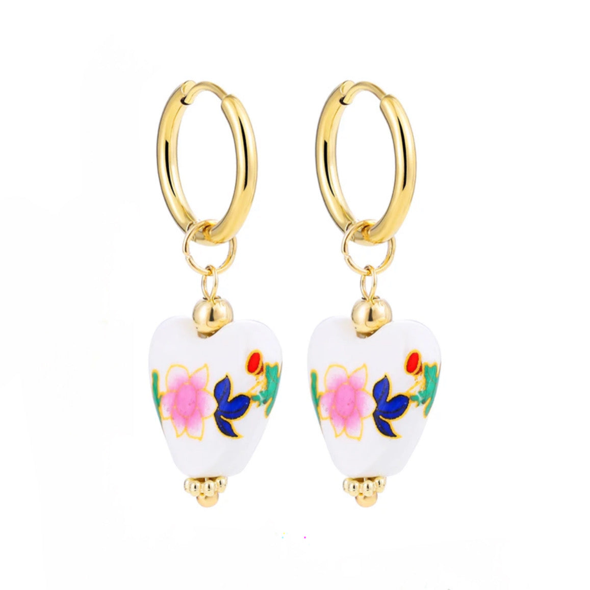 Ohrringe „VINTAGE HEARTS COLOUR“