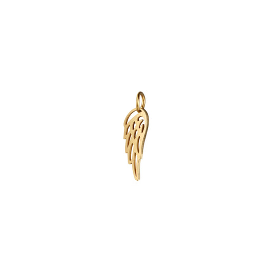 GOLDEN ANGEL WING CHARM.