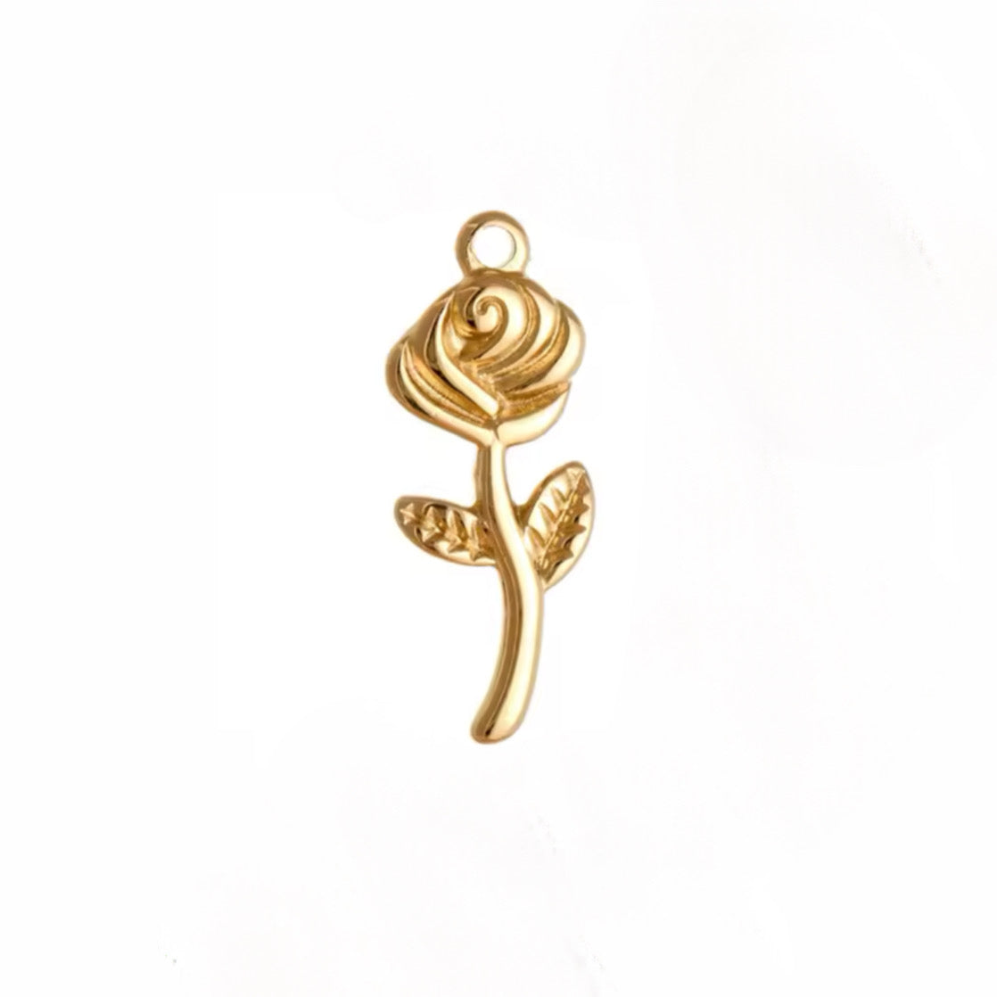 Golden Rose Charm