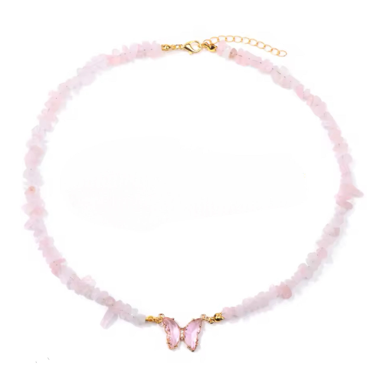 KETTE BUTTERFLY ROSE PINK QUARTZ.