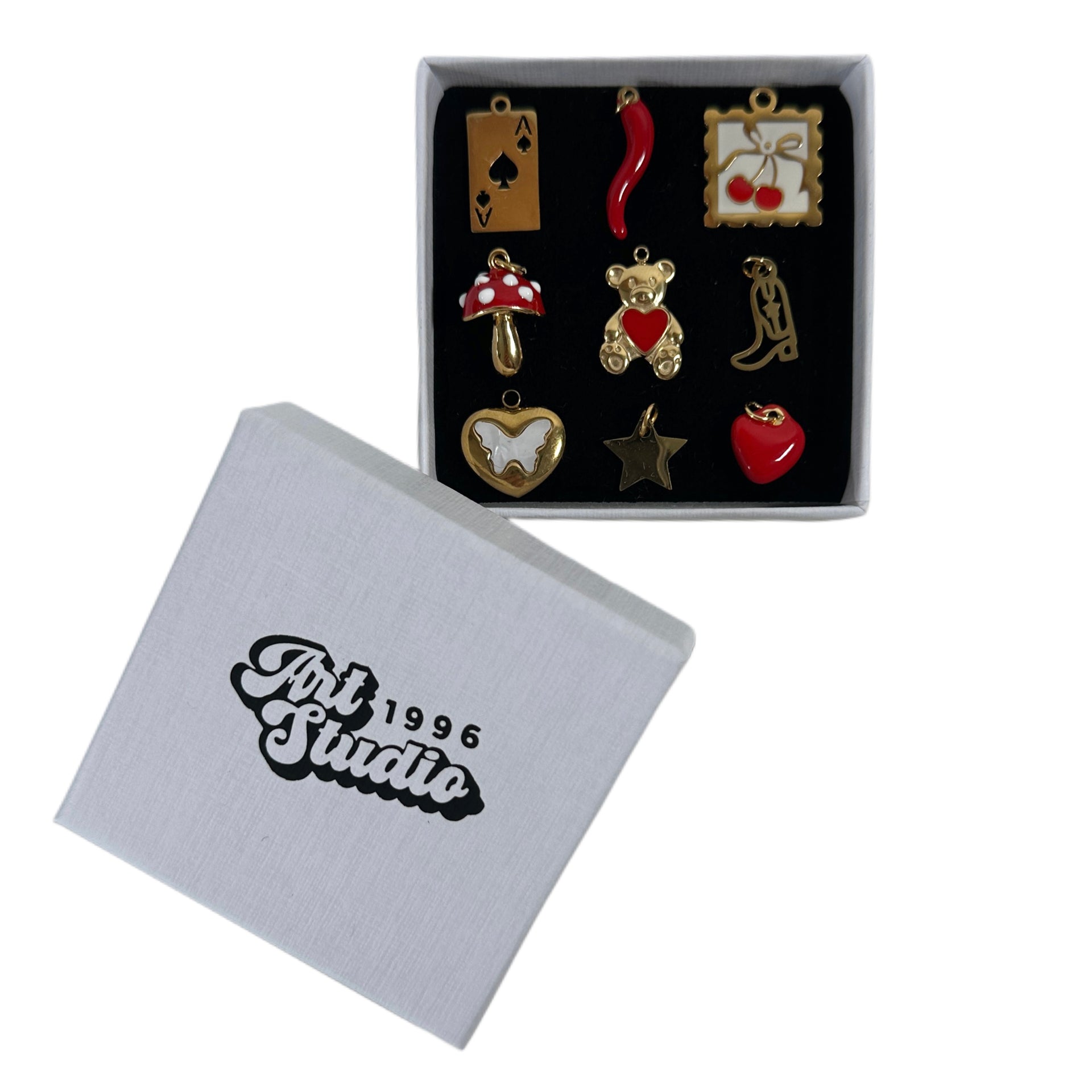 CHERRY BOOKMARK CHARM.