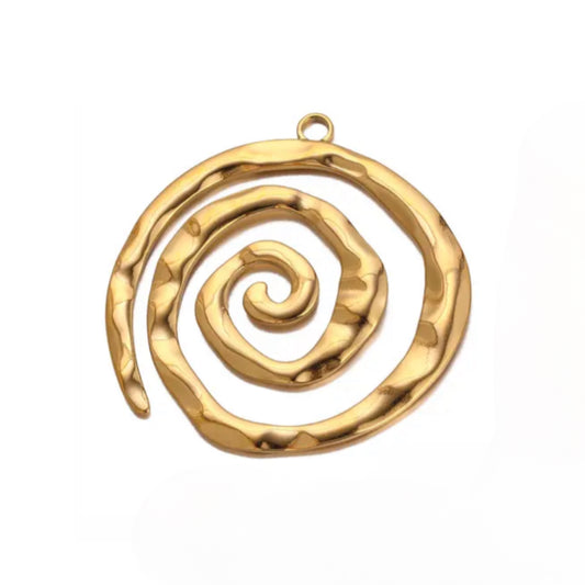 Golden Swirl Charm