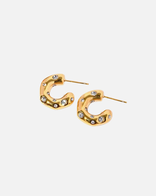 Earrings “SHINY HOOP SILVER”