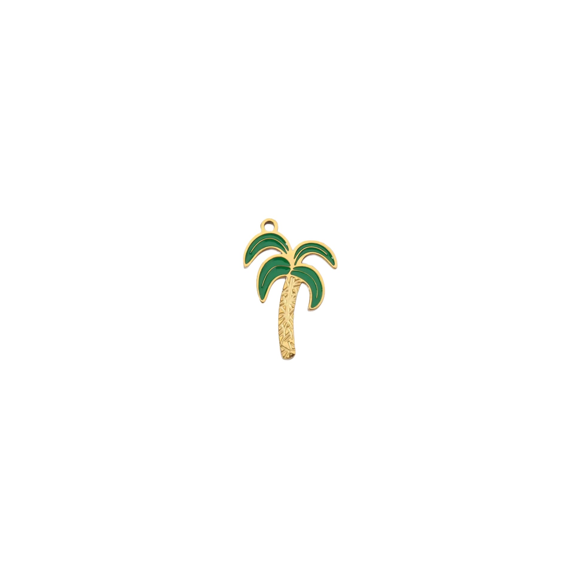 GREEN PALMTREE CHARM.
