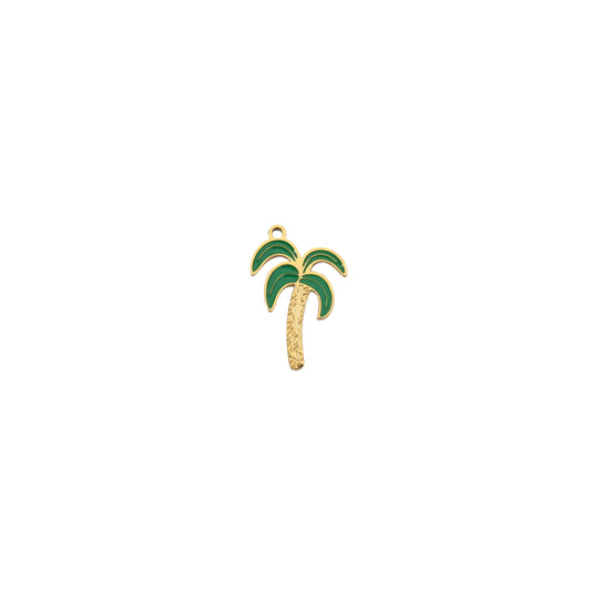 GREEN PALMTREE CHARM.