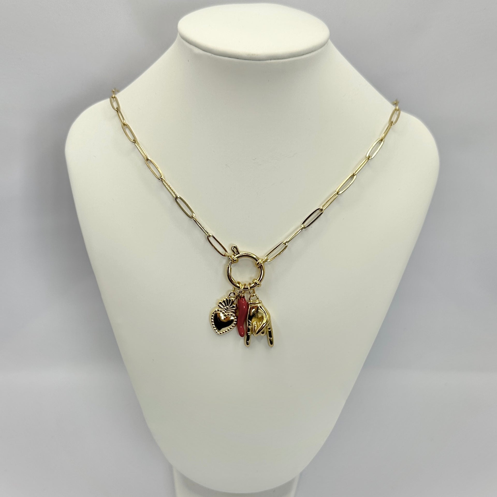 Charm-Kette „CHILI LOVE GOLD“