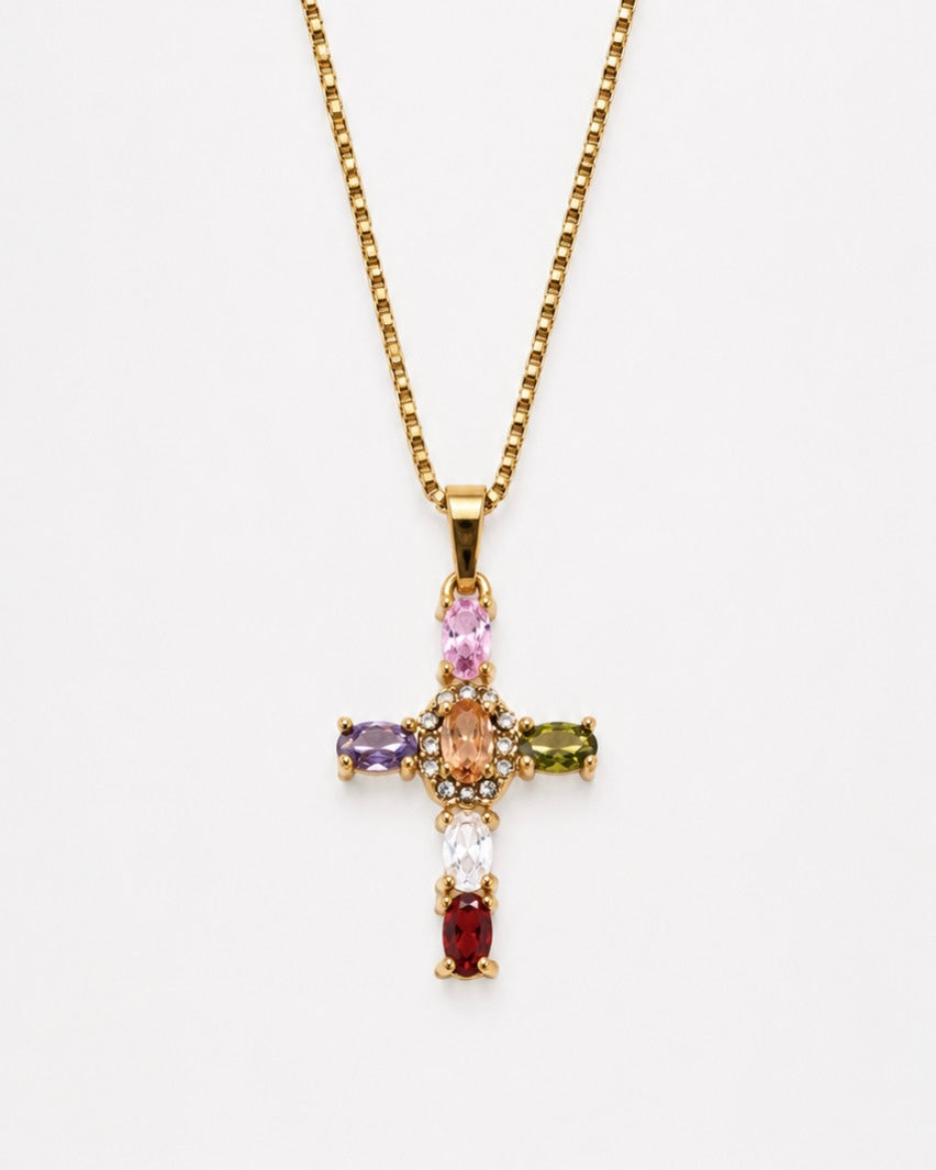 CHAIN ​​COLOURED CROSS.