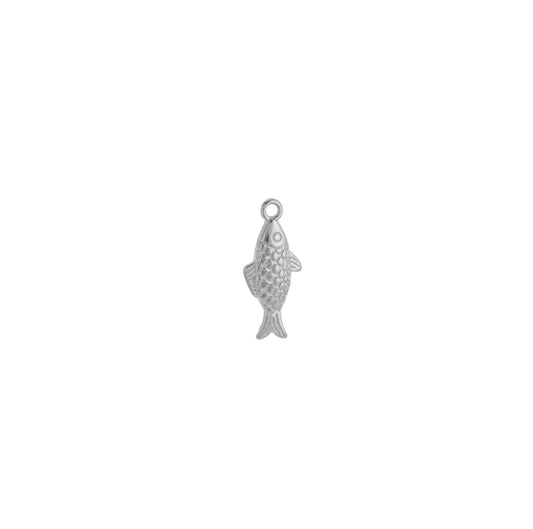 SILVER FISH CHARM.