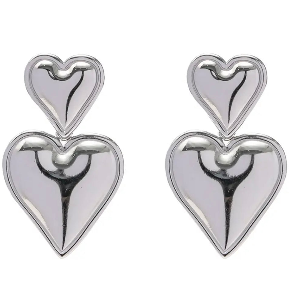 Ohrring „SILVER HEARTS“