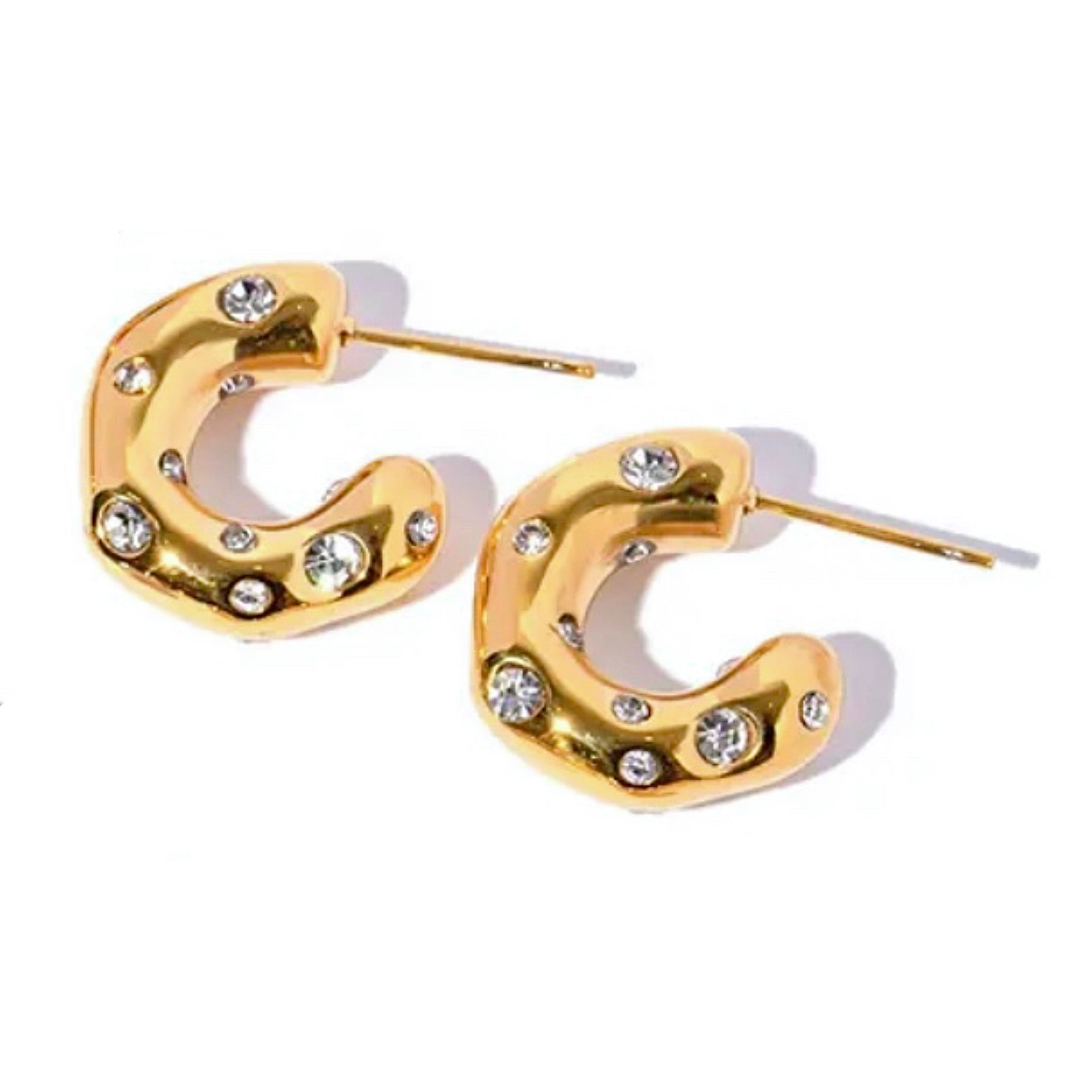 Ohrring „SHINY HOOP GOLD“