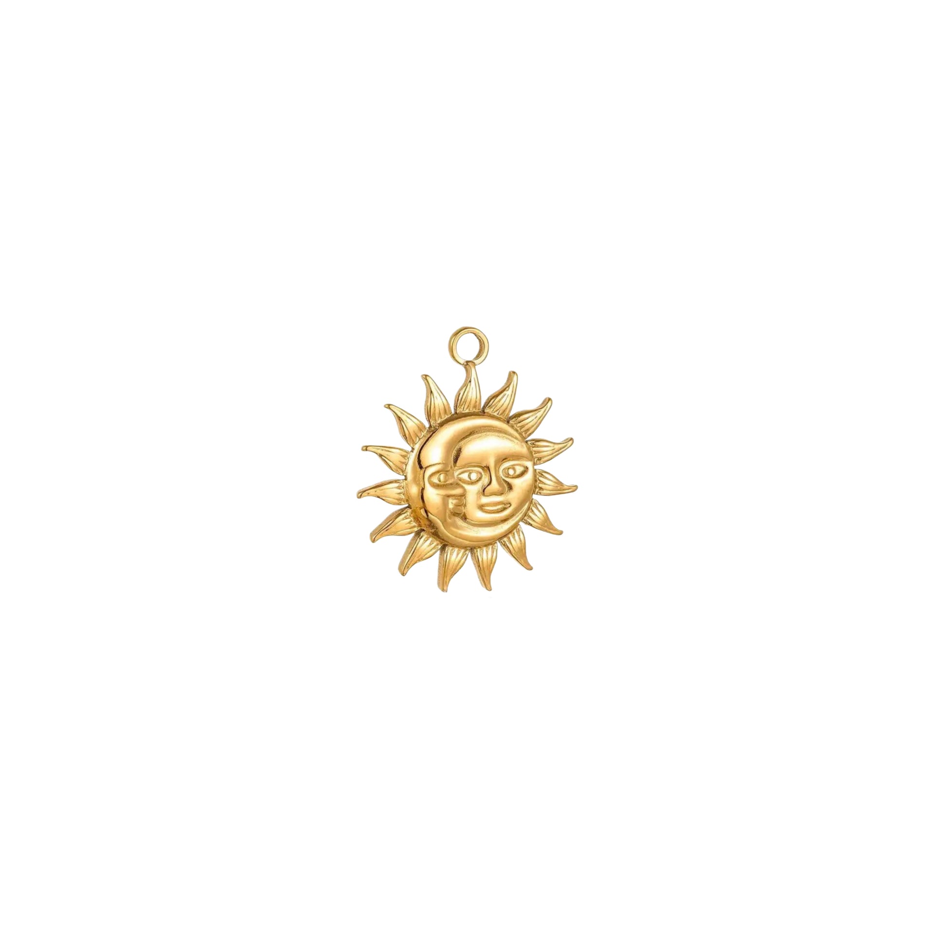 GOLDEN SUN&MOON CHARM.