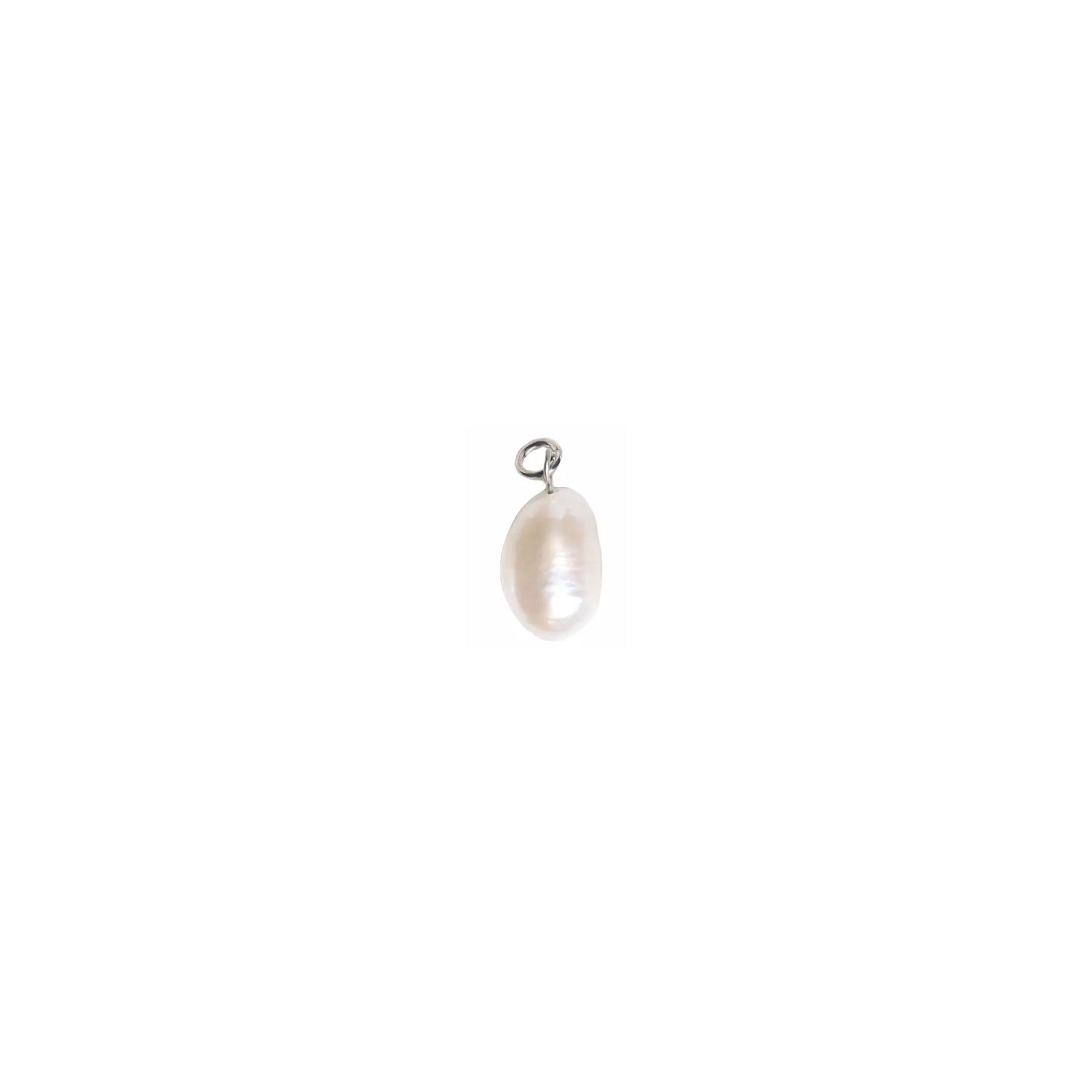 SILVER PEARL CHARM.