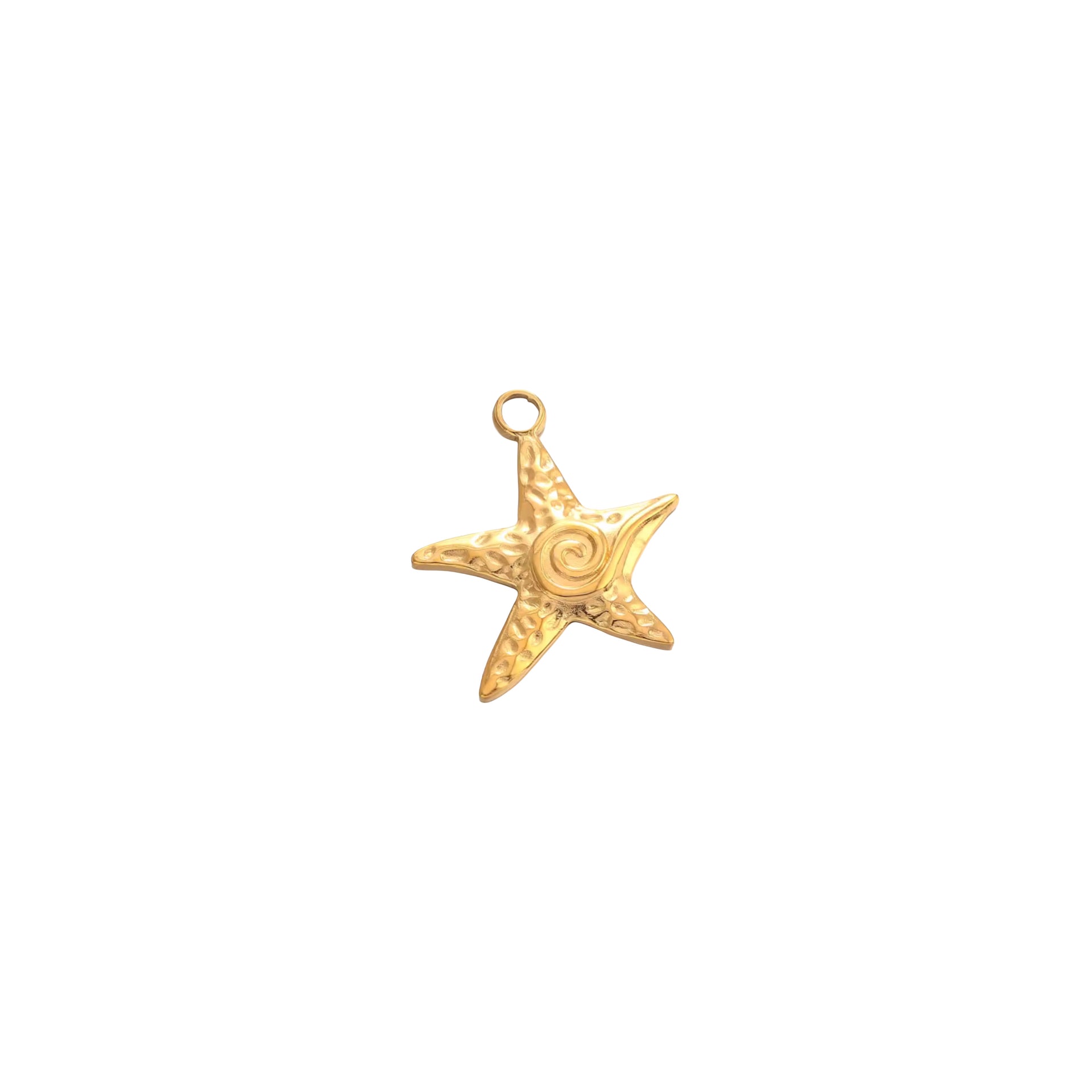 SWIRL STAR CHARM.