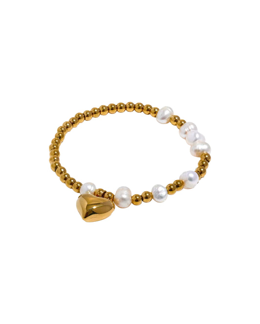 ARMBAND GOLDEN PEARLS.