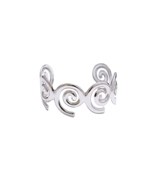 ARMBAND SILVER SWIRL.