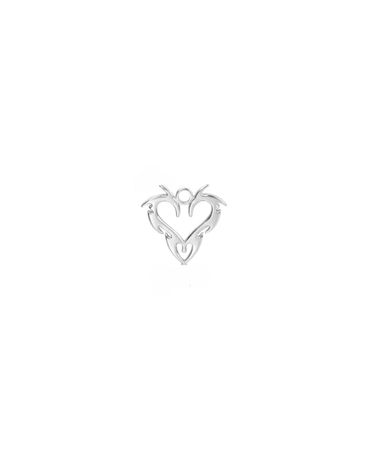 TRIBAL HEART CHARM.