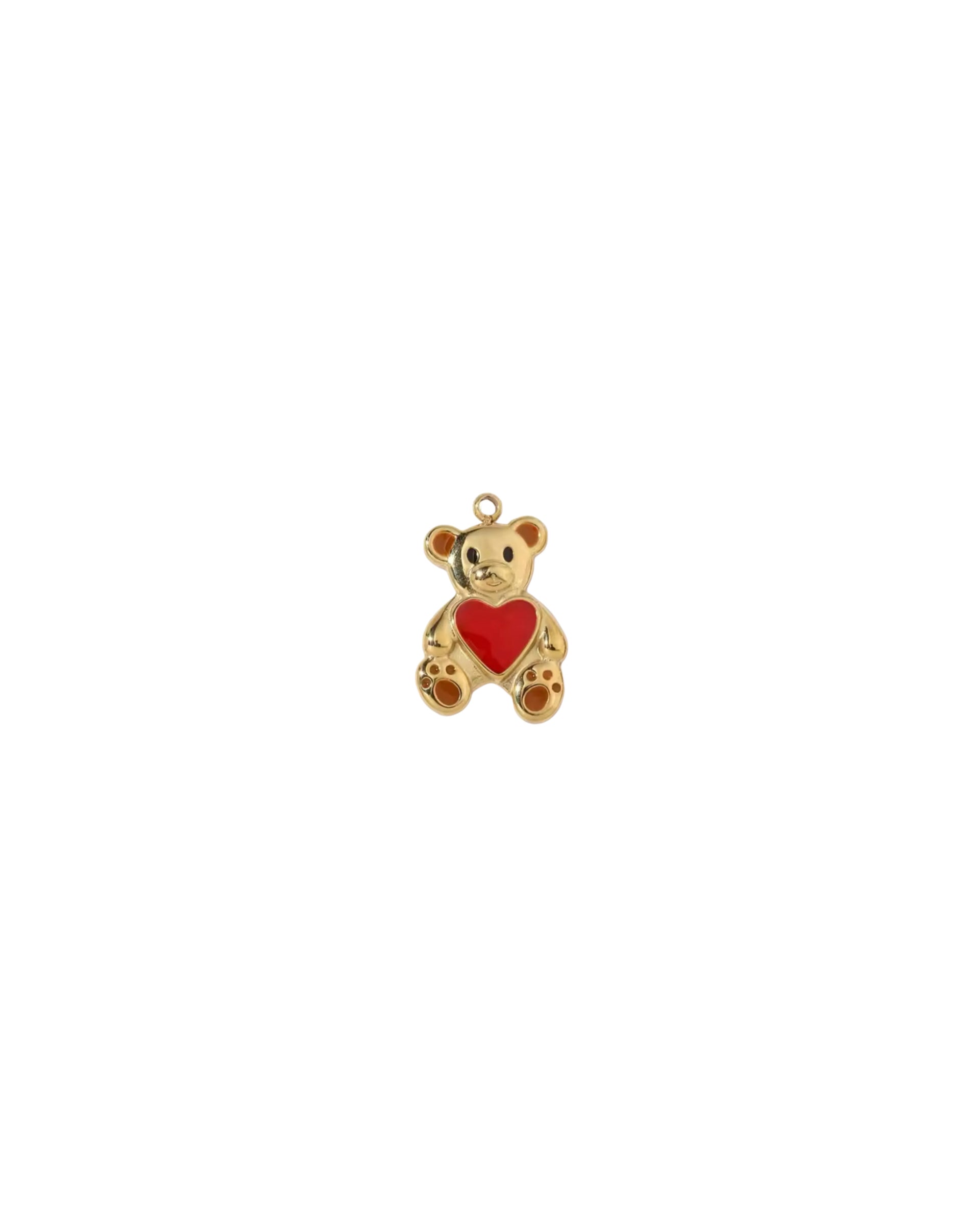 HEART TEDDY CHARM.