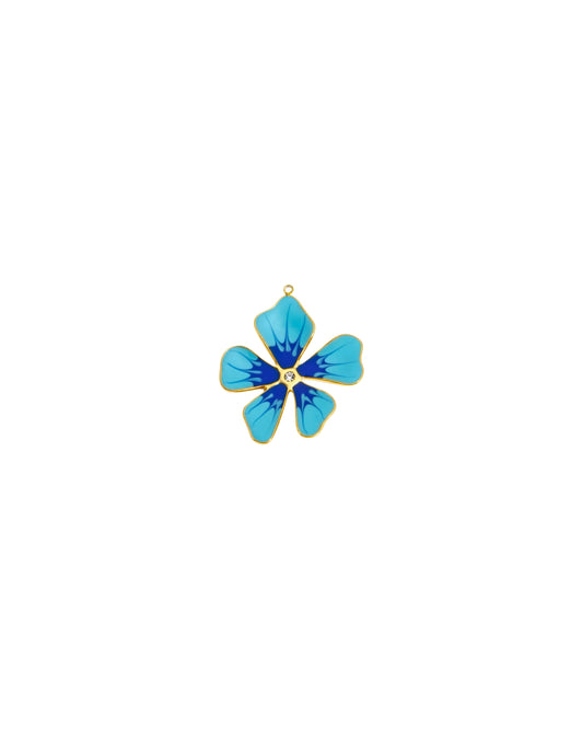 BLUE FLOWER CHARM.