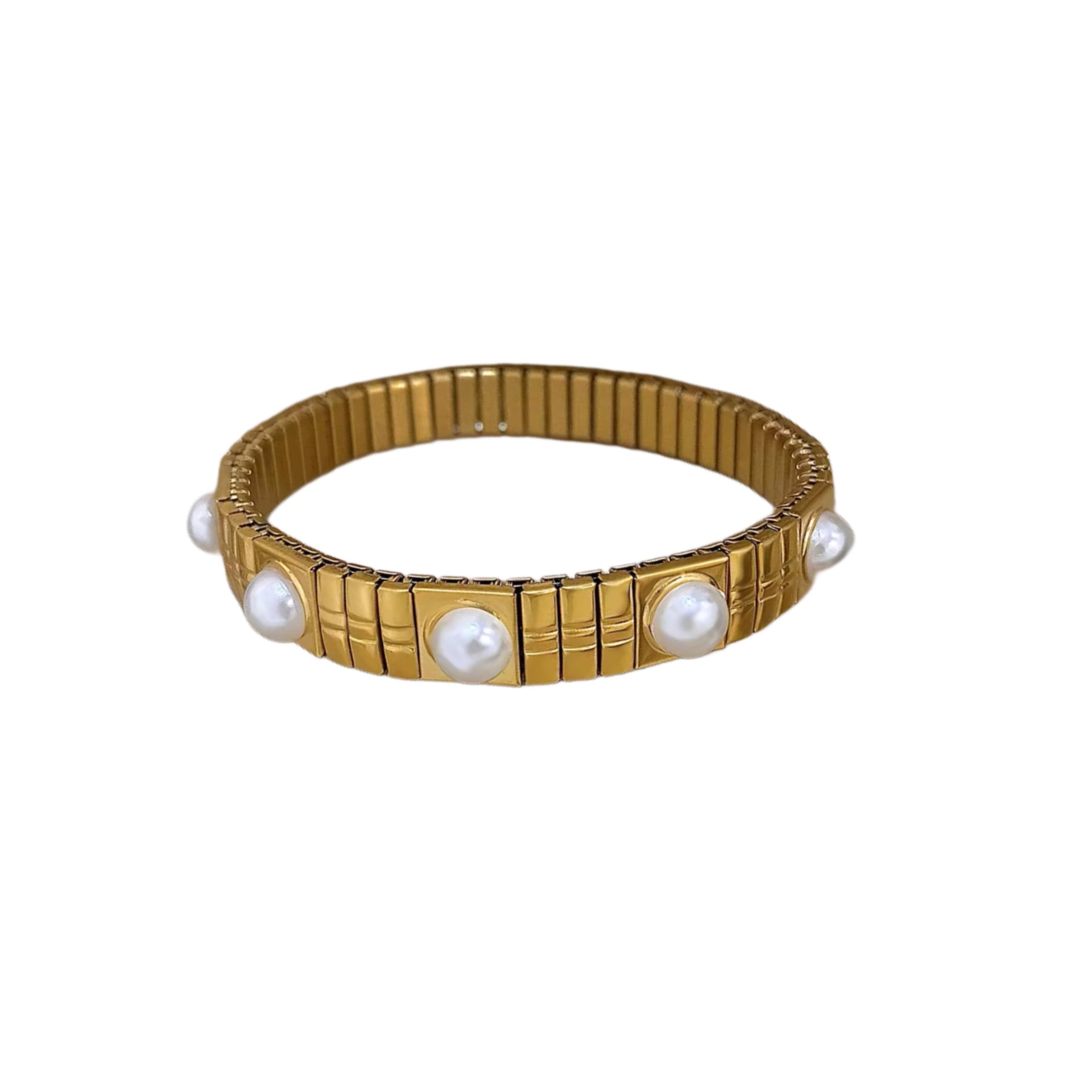 ARMREIF PEARLY GOLD.