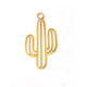 Golden Cactus Charm