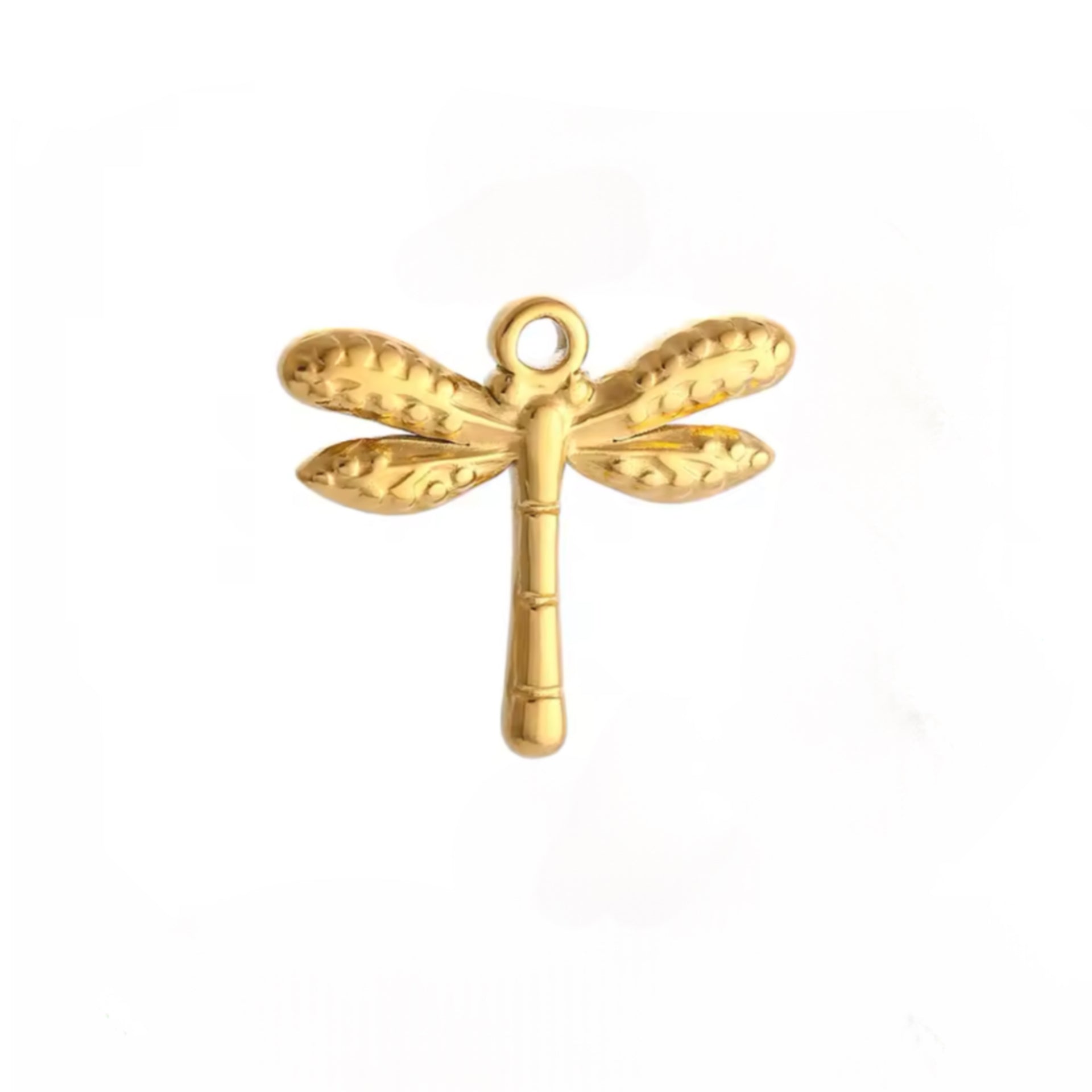 Golden Dragonfly Charm