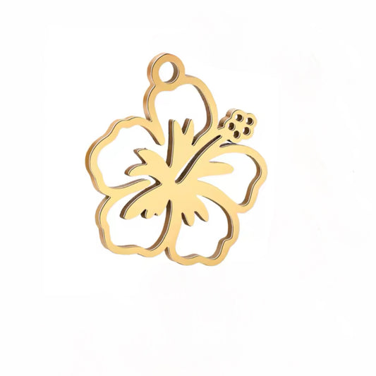 Golden Hibiscus Charm