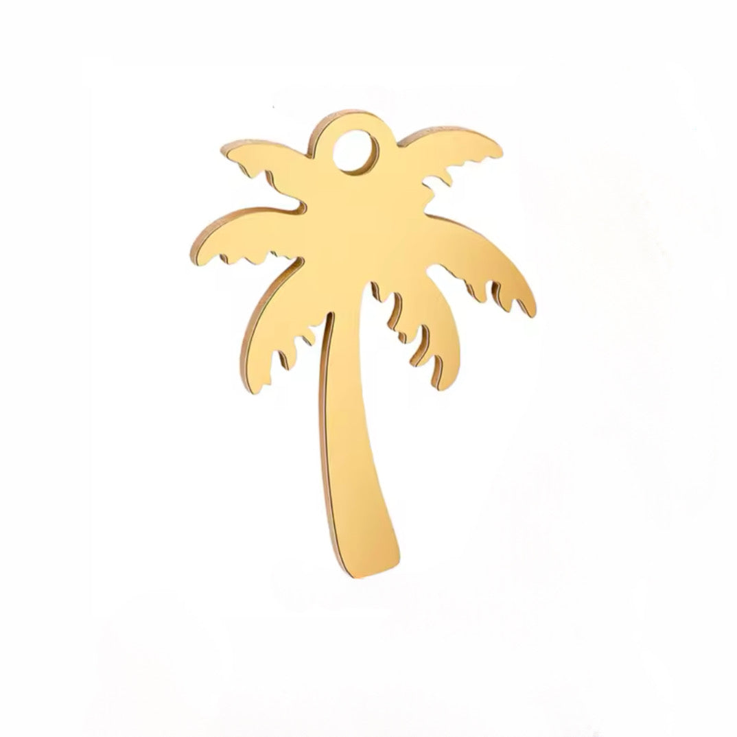 Golden Palmtree Charm