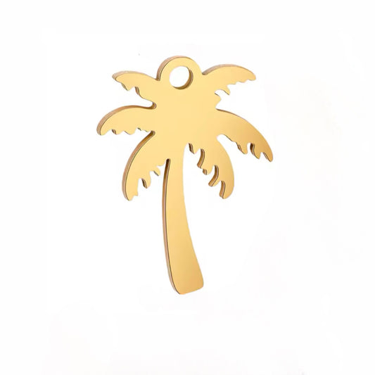 Golden Palmtree Charm