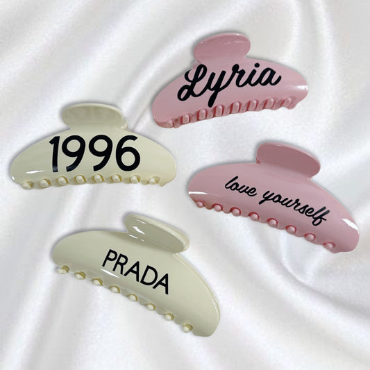 PERSONALISIERTE HAARKLAMMER.