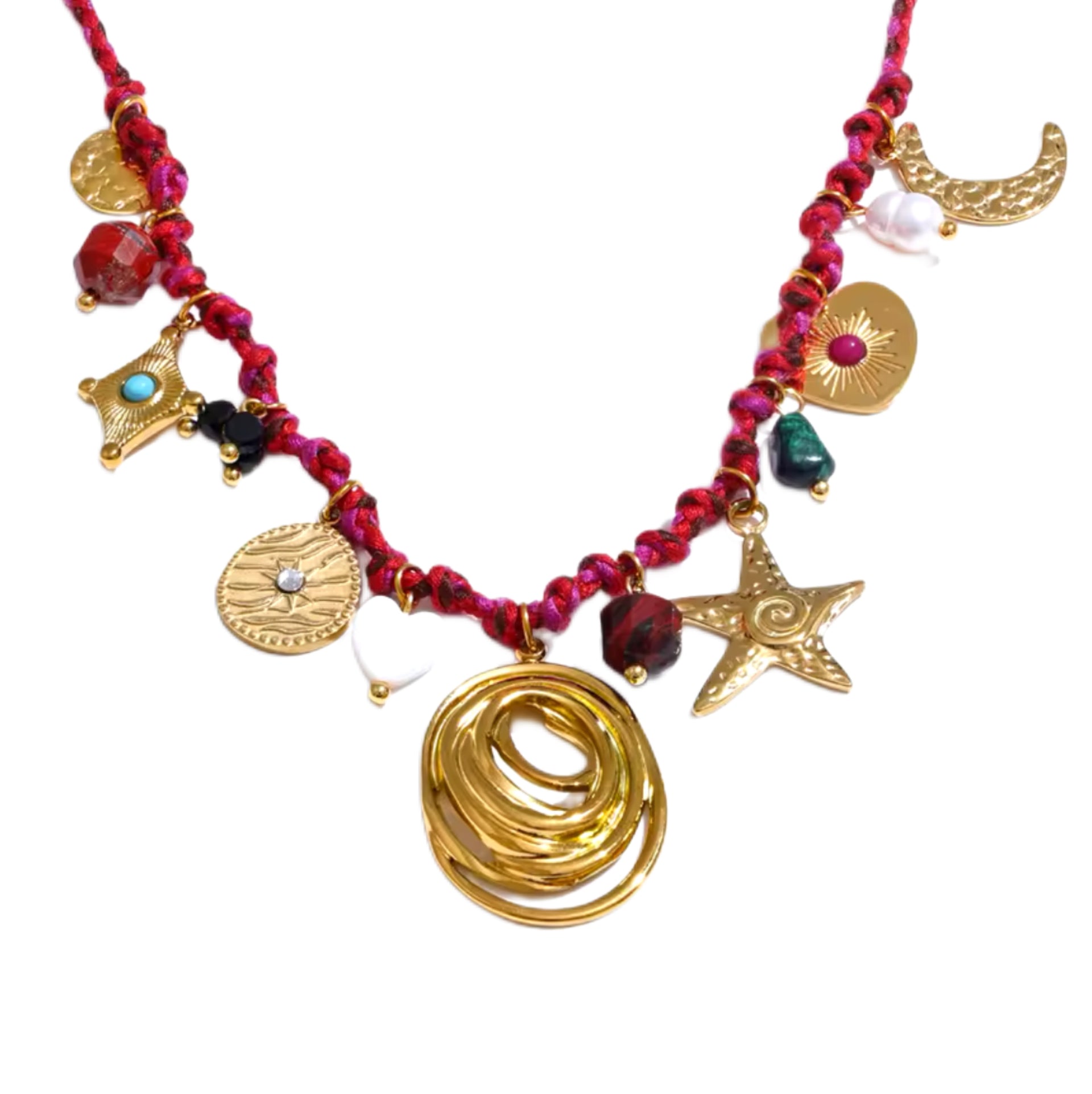 Charm-Kette „RED MIX“