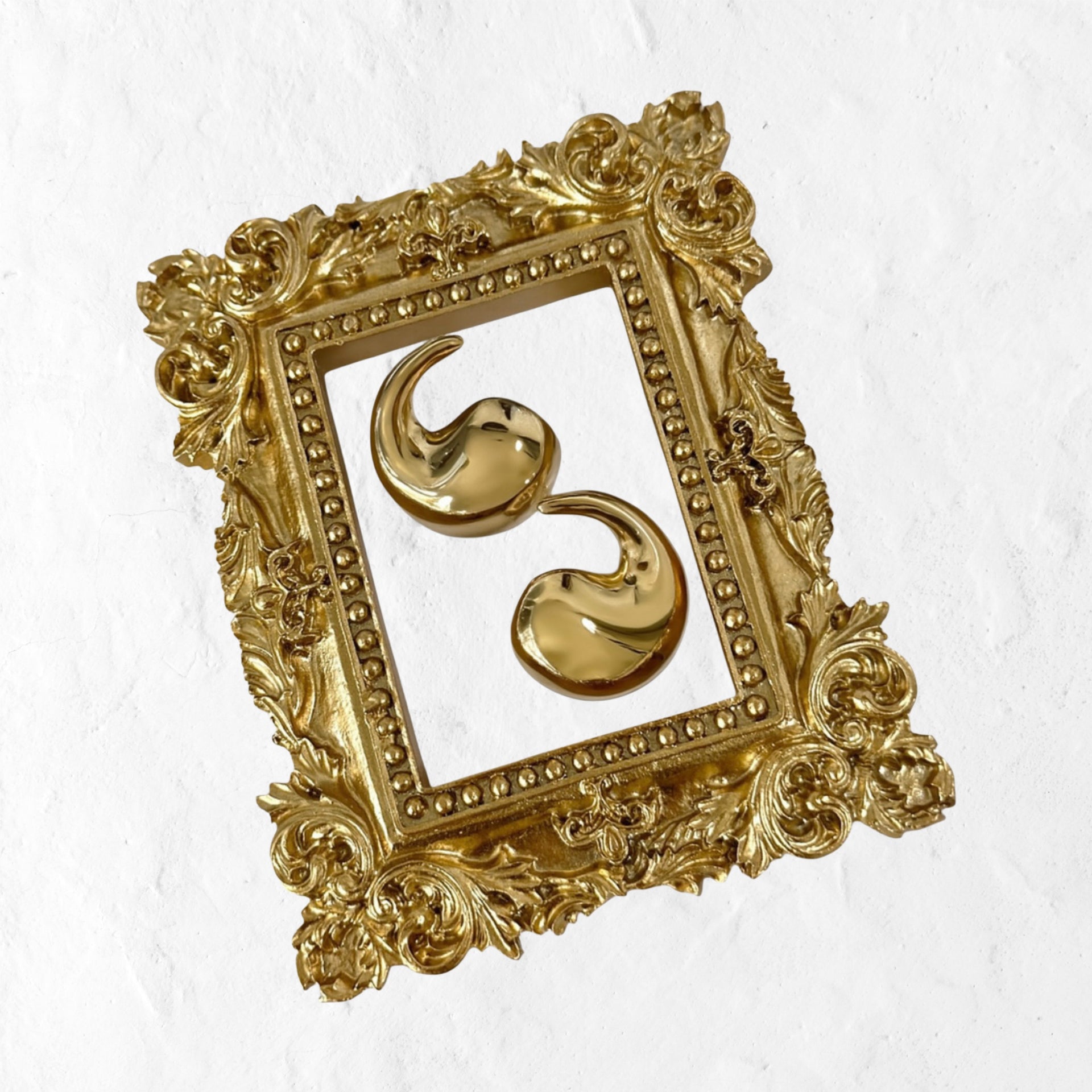 OHRRINGE CHUNKY DROP GOLD.